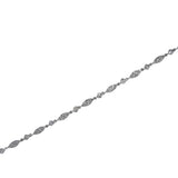 14k White Gold 0.76ctw Fancy Diamond Bracelet