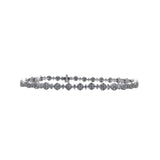 18k White Gold 2.56ctw Fancy Diamond Bracelet