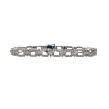 18k White Gold 1.26ctw Fancy Diamond Bracelet