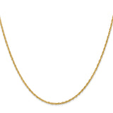 18K Leslies 1.3mm Baby Rope Chain