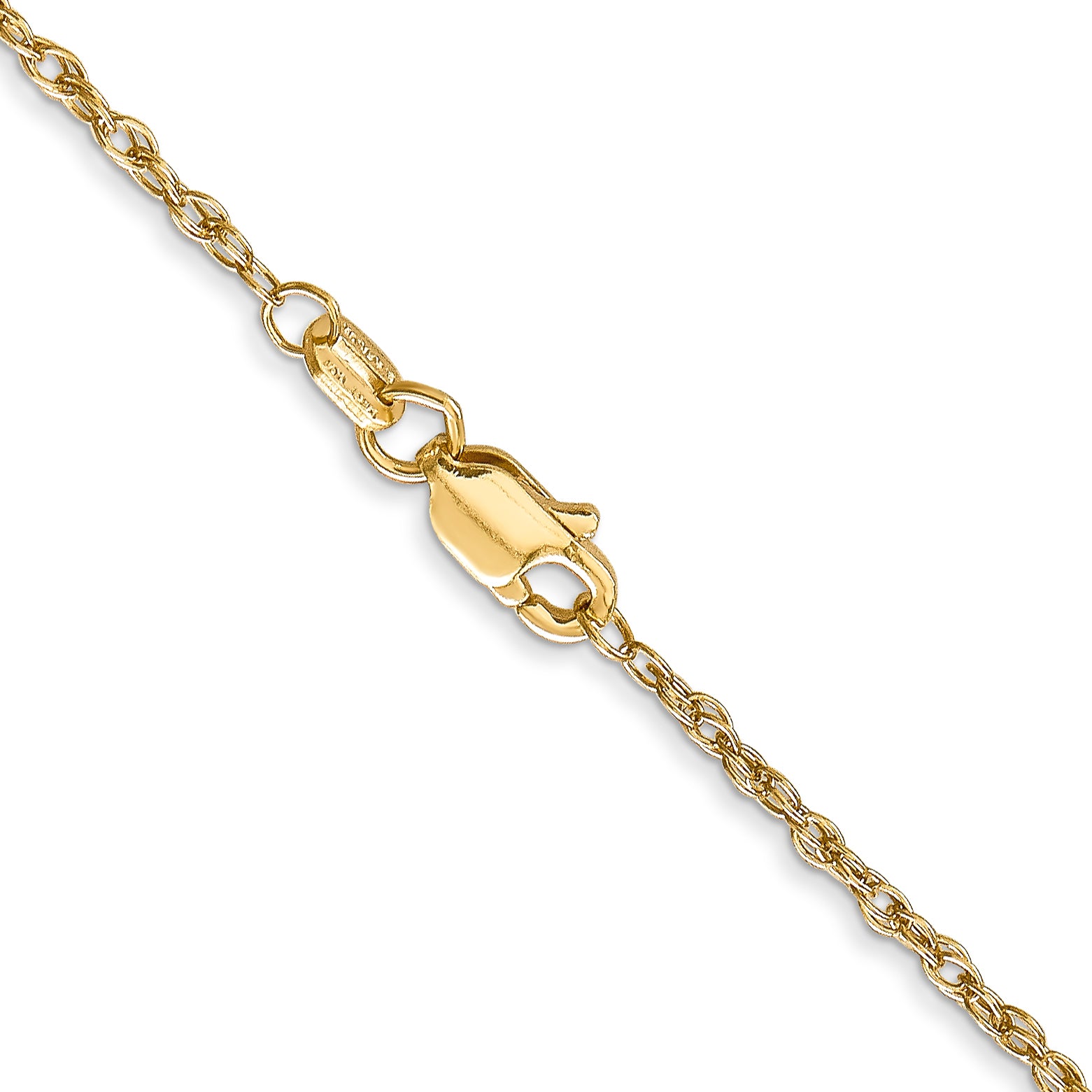 18K Leslies 1.3mm Baby Rope Chain