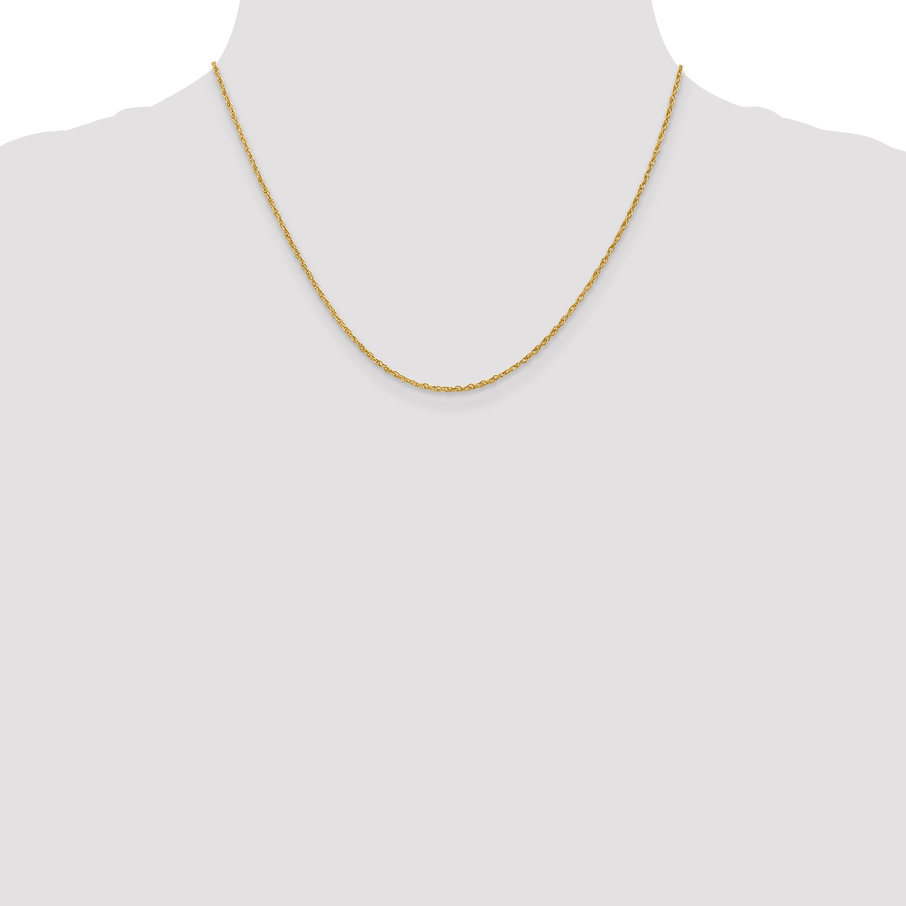 18K Leslies 1.3mm Baby Rope Chain