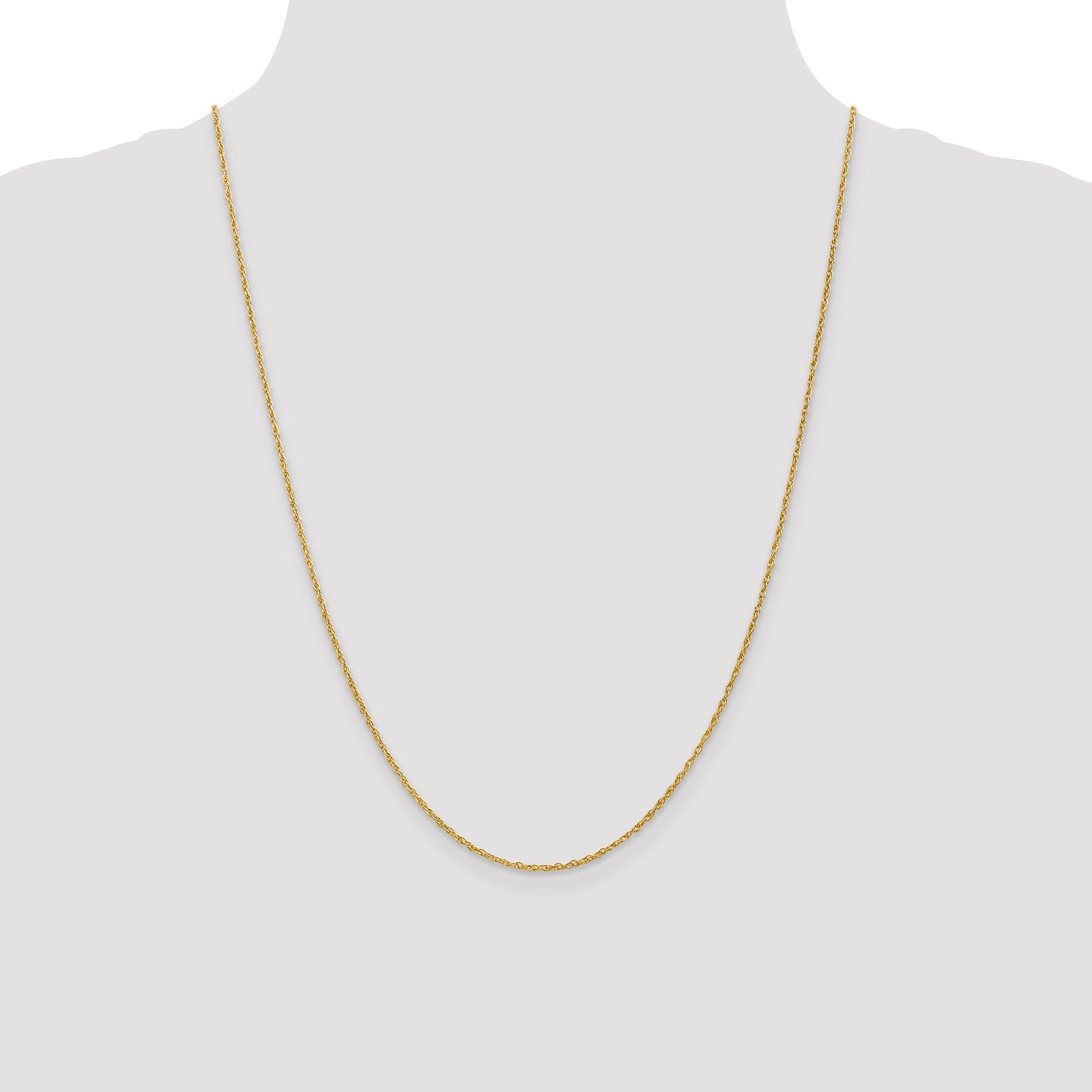 18K Leslies 1.3mm Baby Rope Chain