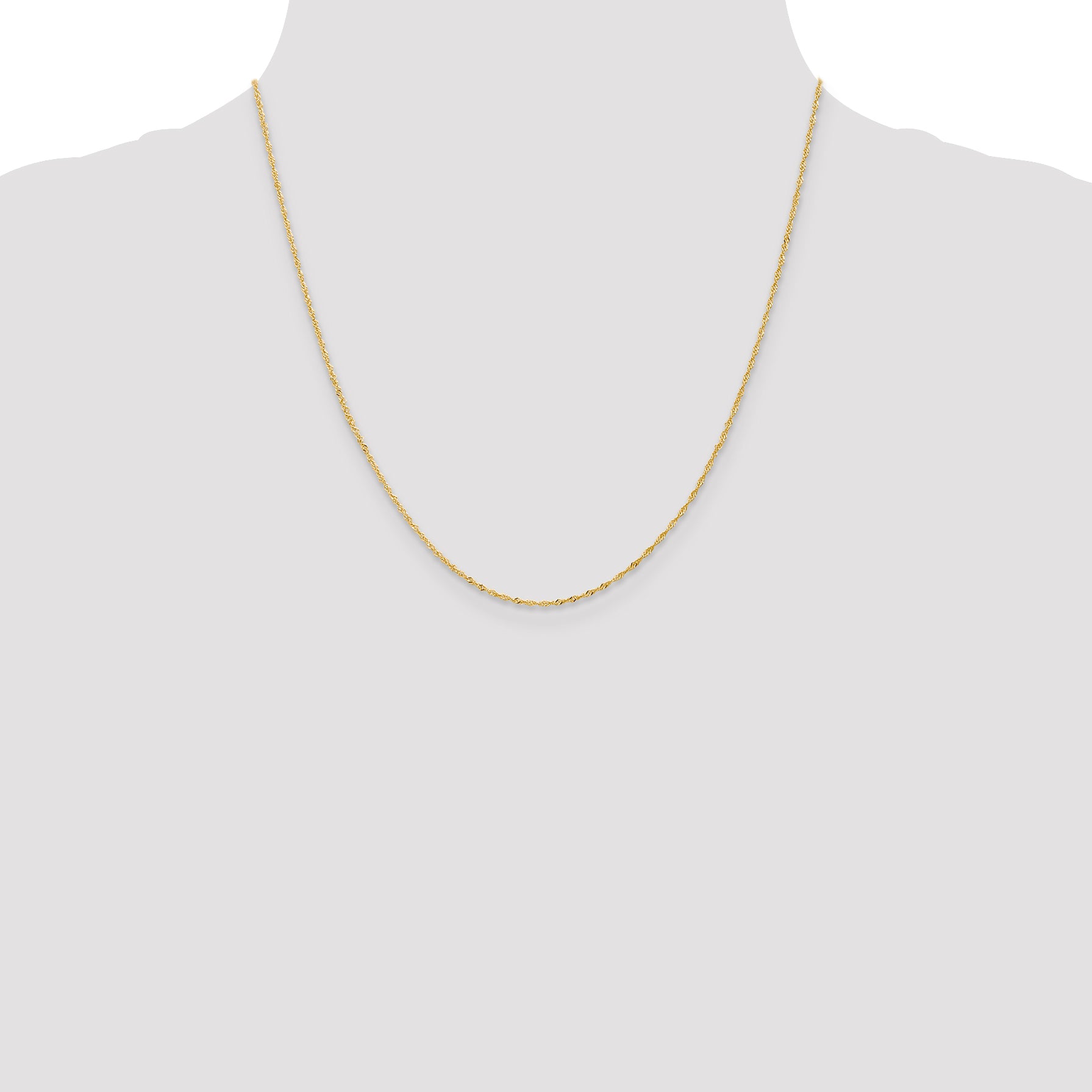 18K Leslies 1.1mm Singapore Chain