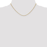 18K Leslies 1mm D/C Spiga Chain