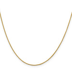 18K Leslies 1mm D/C Spiga Chain