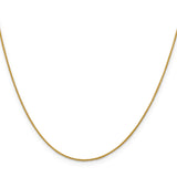 18K Leslies 1mm D/C Spiga Chain