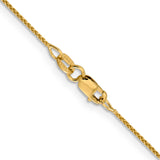 18K Leslies 1mm D/C Spiga Chain