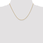 18K Leslies 1mm D/C Spiga Chain