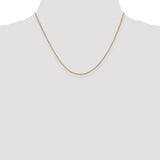 18K Leslies 1mm D/C Spiga Chain