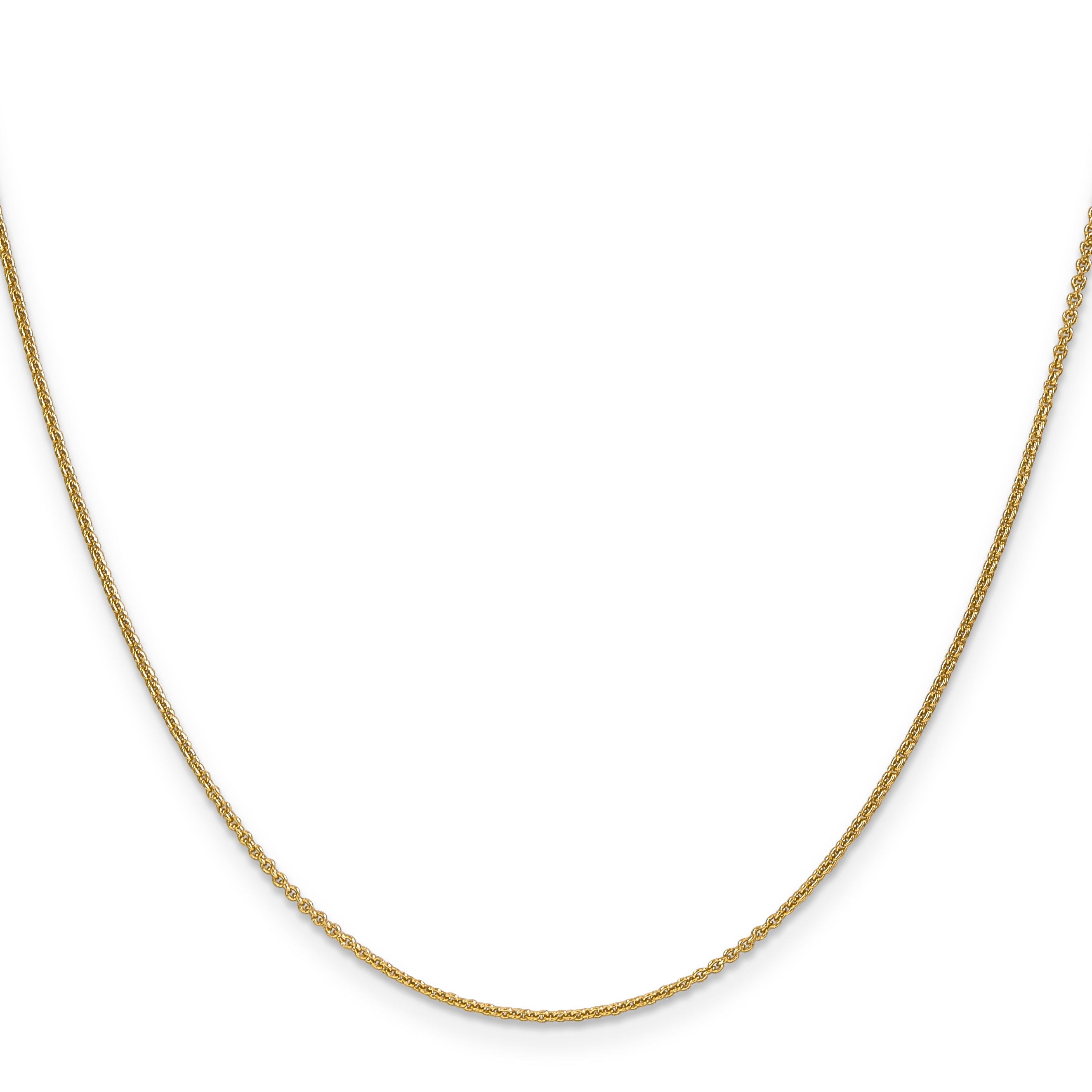 18K Leslies 1.15mm D/C Cable Chain