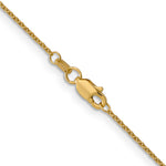18K Leslies 1.15mm D/C Cable Chain