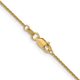 18K Leslies 1.15mm D/C Cable Chain