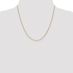 18K Leslies 1.15mm D/C Cable Chain
