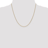 18K Leslies 1.15mm D/C Cable Chain