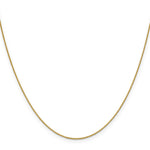 18K Leslies .7mm Box Chain