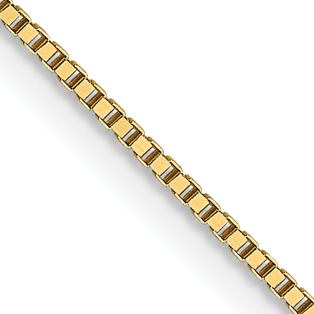 18K Leslies .7mm Box Chain