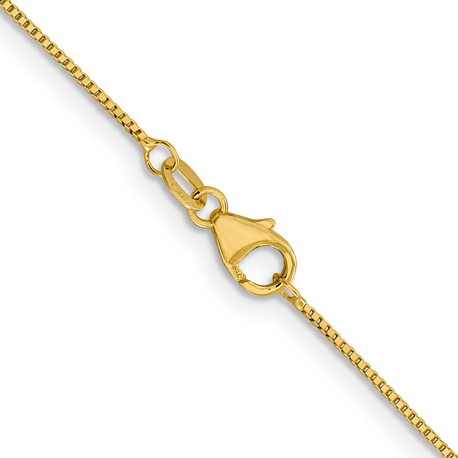 18K Leslies .7mm Box Chain