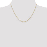 18K Leslies .7mm Box Chain