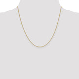 18K Leslies .7mm Box Chain