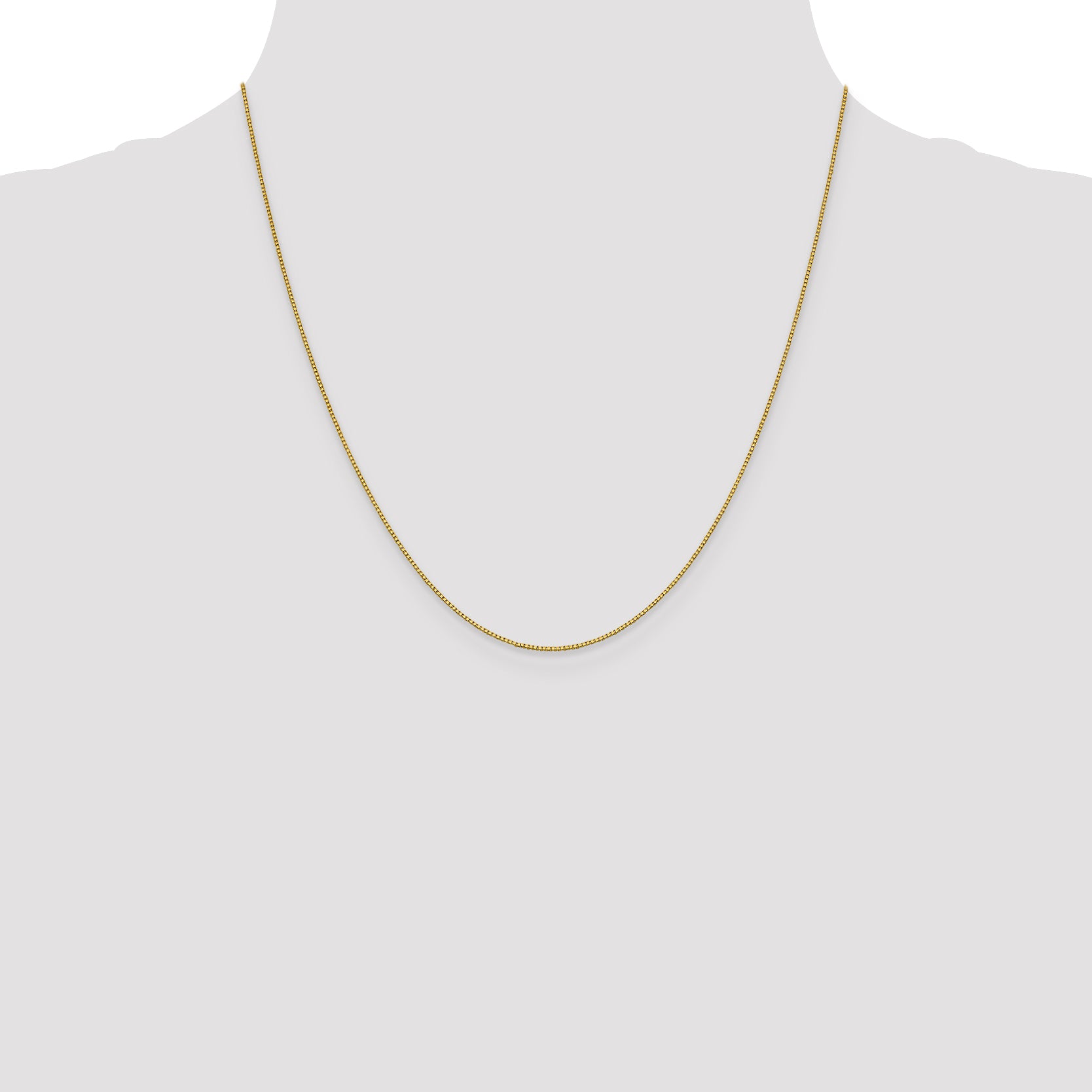 18K Leslies .7mm Box Chain