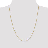 18K Leslies .7mm Box Chain