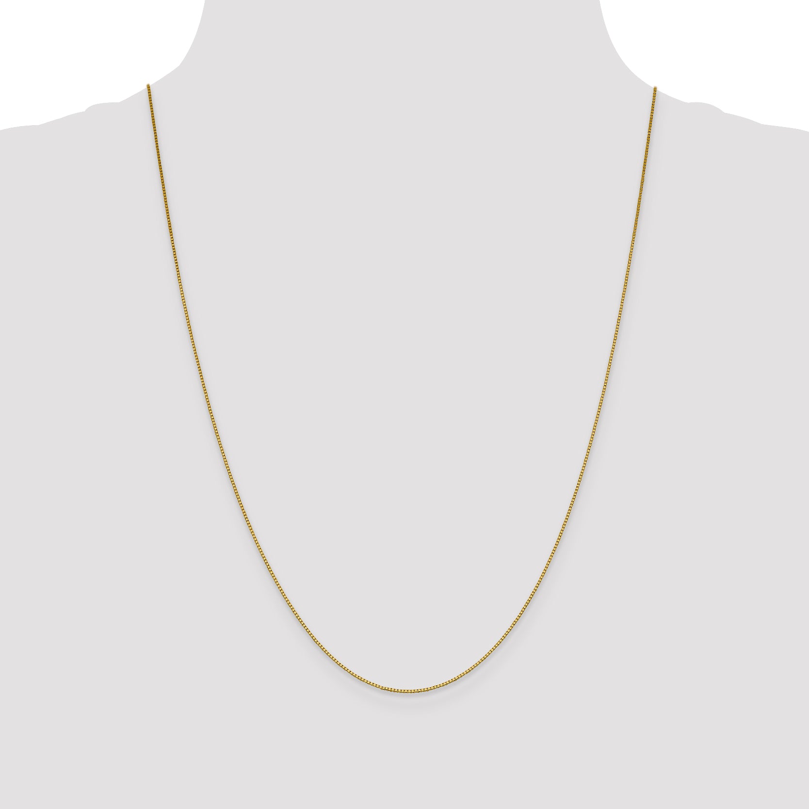 18K Leslies .7mm Box Chain