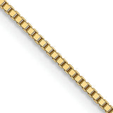 18K Leslies .9mm Box Chain