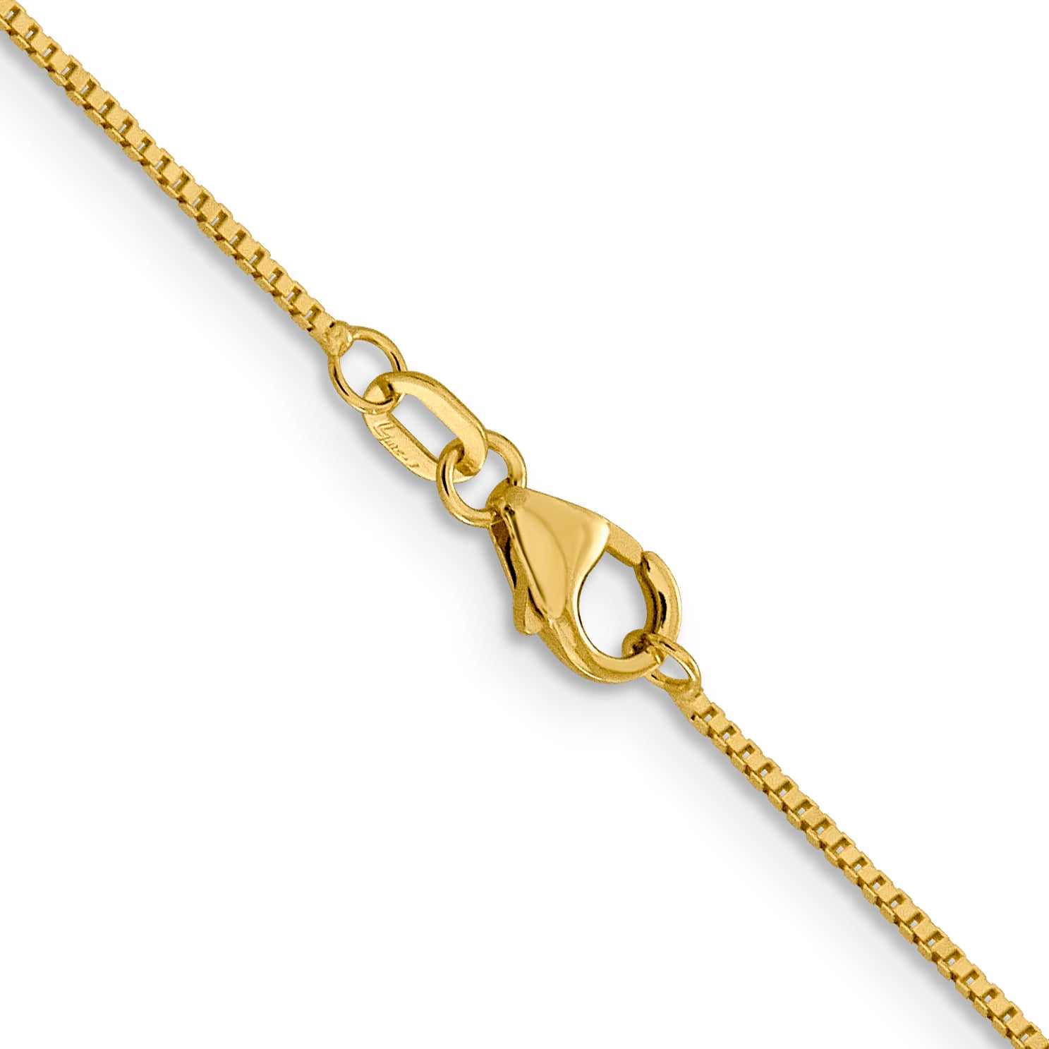 18K Leslies .9mm Box Chain