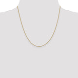 18K Leslies .9mm Box Chain