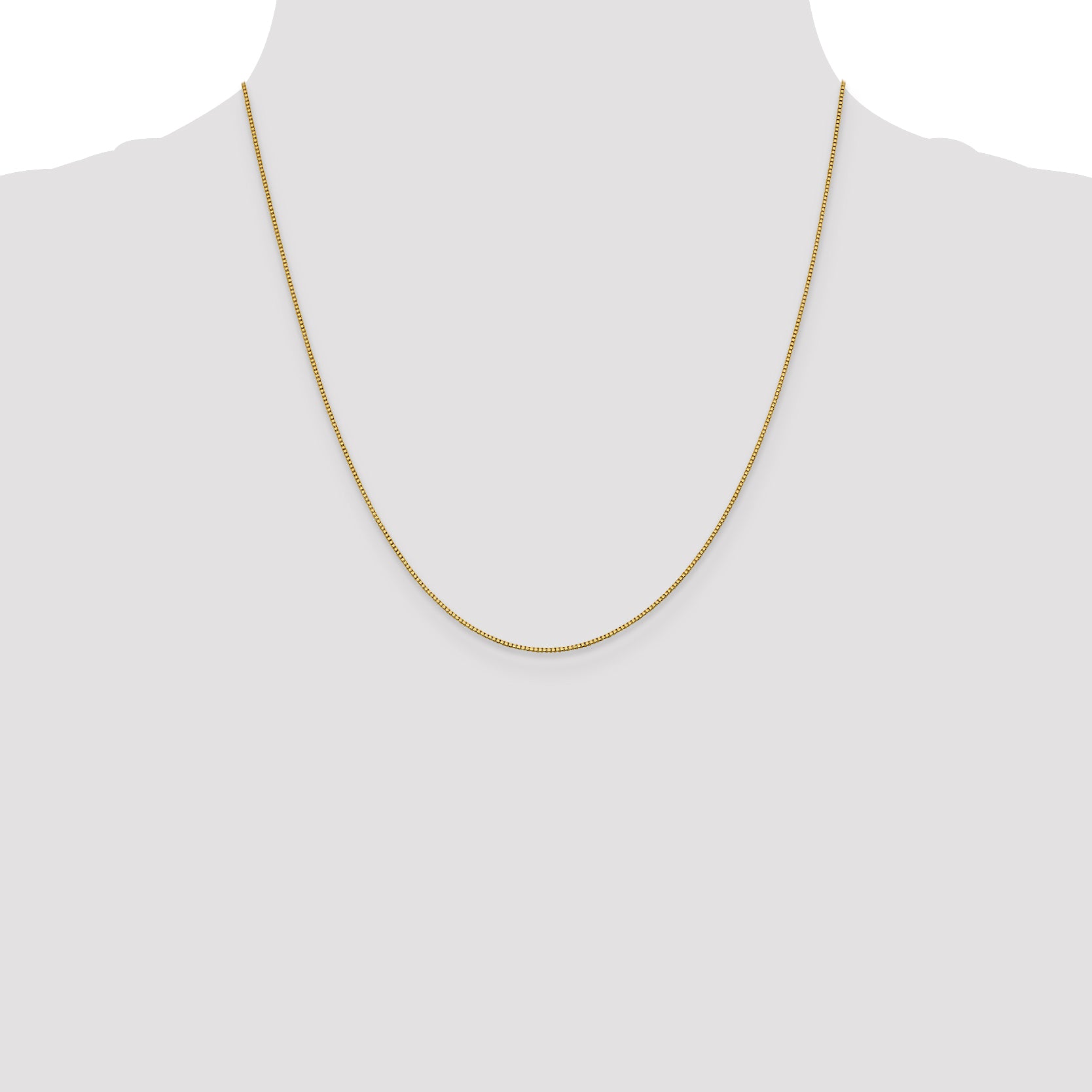 18K Leslies .9mm Box Chain