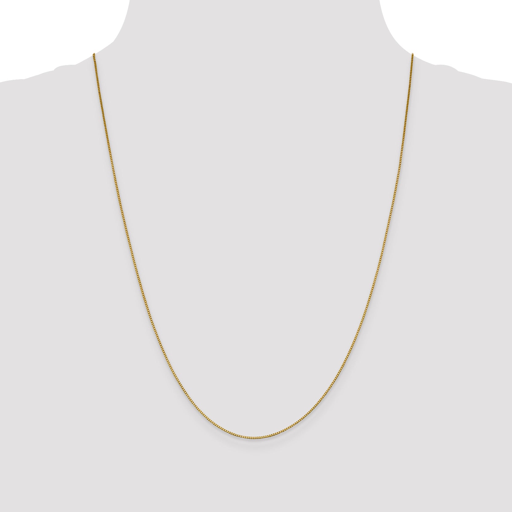 18K Leslies .9mm Box Chain