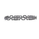Women's Platinum White Gold Art Deco Bracelet