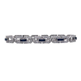 Women's Platinum Art Deco Bracelet