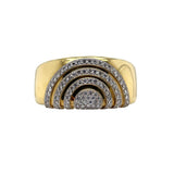18k Yellow Gold 6.37ctw Cuff Diamond Bracelet