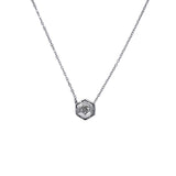 Women's 10k/18k White Gold Art Deco Pendant