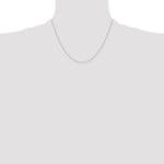 14k White Gold .4 mm Carded Cable Rope Chain