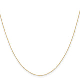 14k .4 mm Carded Cable Rope Chain