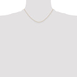 14k .4 mm Carded Cable Rope Chain