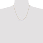 14k .4 mm Carded Cable Rope Chain