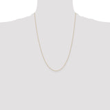 14k .4 mm Carded Cable Rope Chain