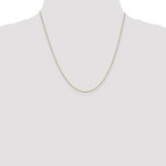 14k .5mm Carded Box Chain