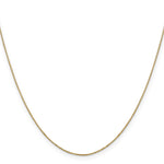 14k .5mm Carded Box Chain