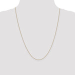14k .5mm Carded Box Chain