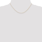 14k  Rose Gold .5 mm Carded Cable Rope Chain