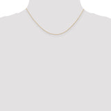 14k  Rose Gold .5 mm Carded Cable Rope Chain