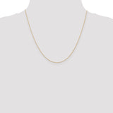 14k  Rose Gold .5 mm Carded Cable Rope Chain