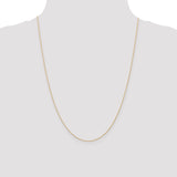 14k  Rose Gold .5 mm Carded Cable Rope Chain