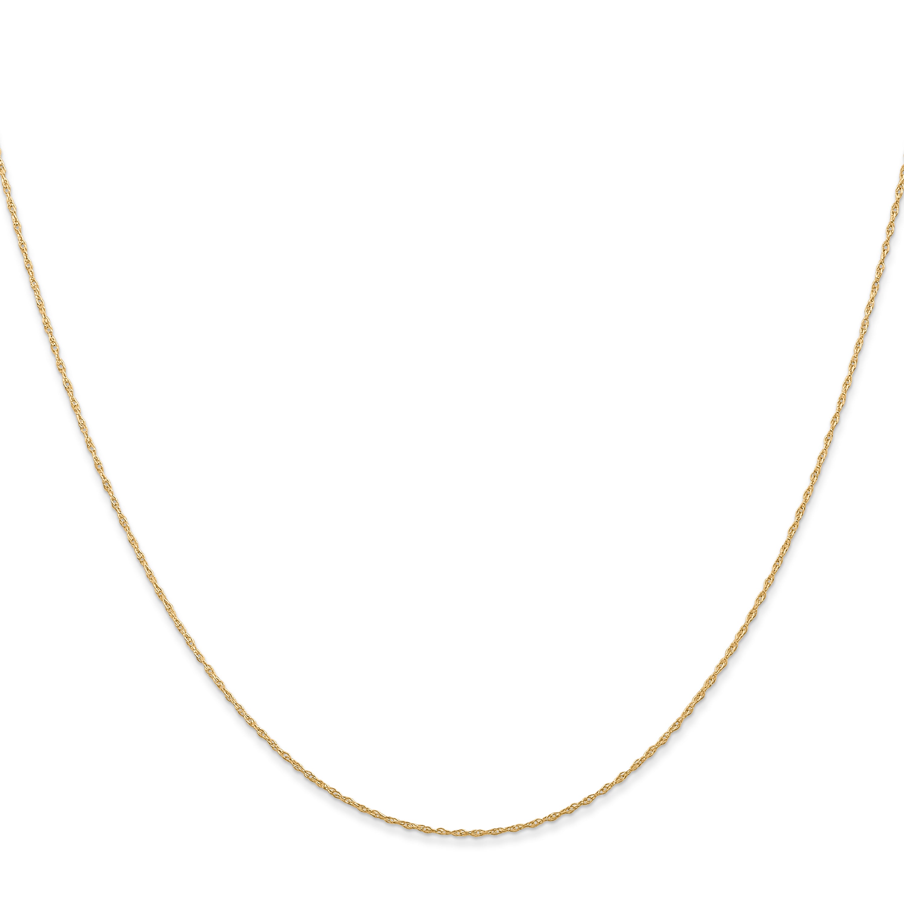 14k .5 mm Carded Cable Rope Chain