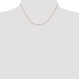 14k .5 mm Carded Cable Rope Chain